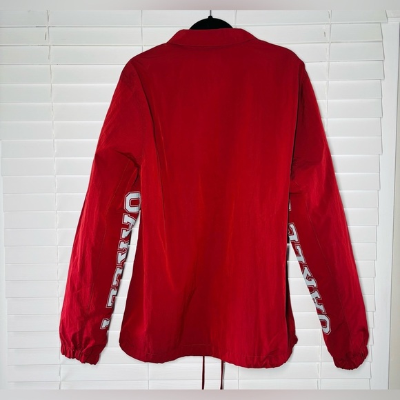 Oakley Jacket Mens XXL Icon Coach Nylon Button Up Sleeve Spellout Performance - Picture 4 of 4